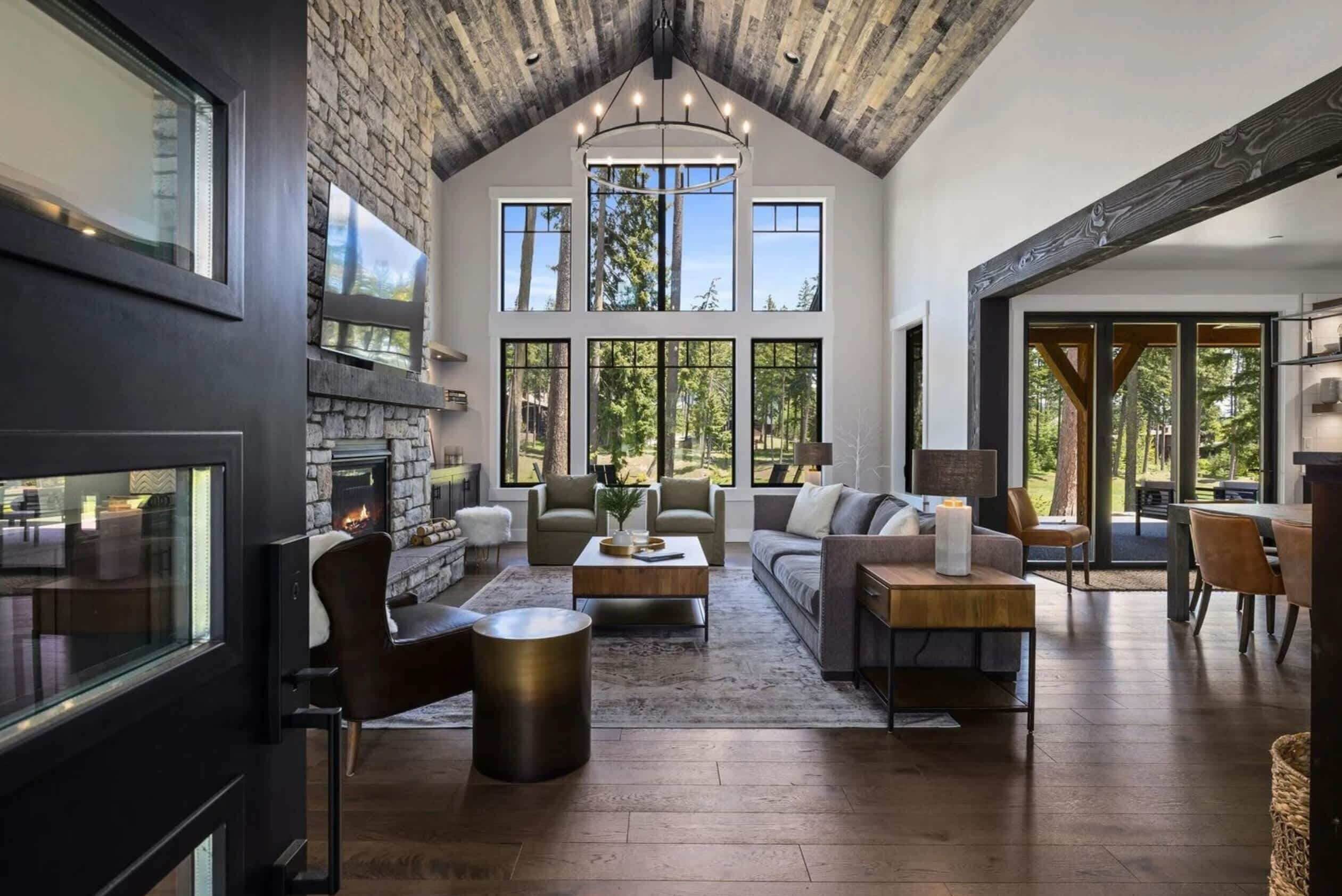 Fernseher, Kamin, Arbeitsbereiche