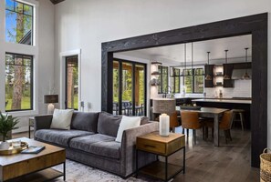 TV, fireplace, offices