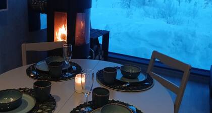 Lodge Arctic 2 – sauna, toit vitré & vue lac Inari