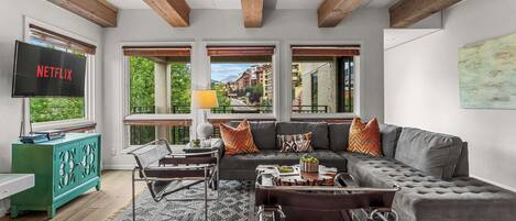 电视、壁炉、DVD 播放器、办公室