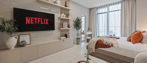 55-inch Smart TV with digital channels, Netflix, streaming services