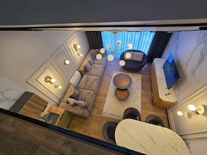Apartament Comfort, vistes a la muntanya | Sala d'estar
