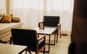 Deluxe Apartment, 2 Bedrooms, Balcony, City View | Living area