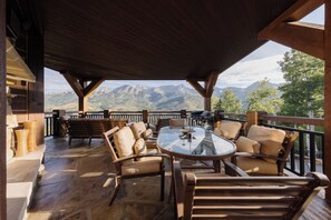 Outdoor dining - See Forever Home by InvitedHome | Large Deck with Views, Walk to Hike/Festivals (Telluride)