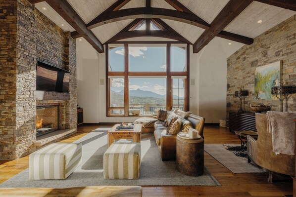 Fireplace - See Forever Condo by InvitedHome | Deck, Ski Valet, Walk to Ski, Views (Mountain Village)