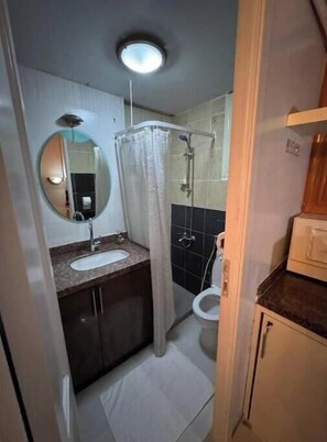 Towels, soap, toilet paper