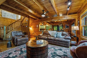 Smart TV, fireplace, video games, books