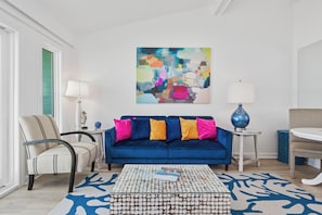 Smart TV - Oceanfront 2 BR Duplex West w/ Panoramic Views, Sundeck, Balconies & Beachfront (Emerald Isle)