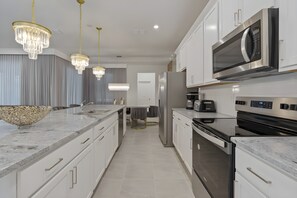 Microwave, oven, stovetop, dishwasher