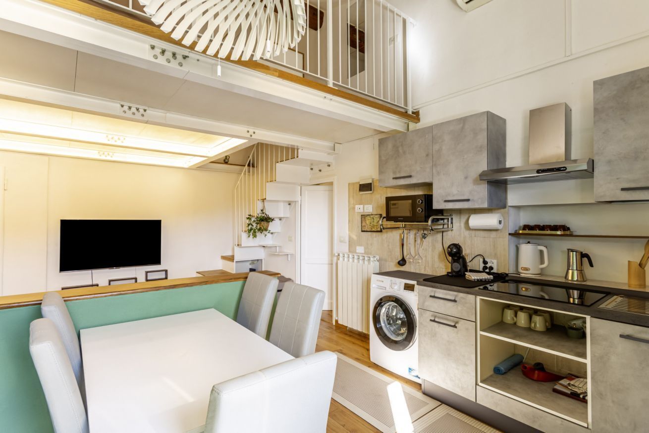 Fridge, microwave, dishwasher, toaster