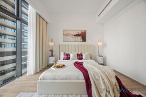Luxury Apartment, Canal View | In-room safe, desk, blackout curtains, iron/ironing board - Blossoming 1BR Walk to Dubai Mall & Pool (Dubai)
