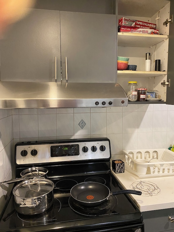 Microwave, oven, stovetop