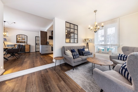 TV. Apartment 'Jost' with Private Terrace, Shared Garden, and Wi-Fi