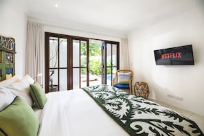 2 chambres, fer et planche Ă repasser, Wi-Fi, literie fournie