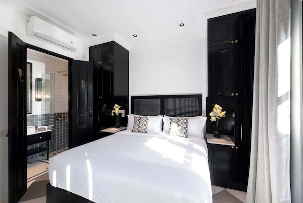 1 habitación, tabla de planchar con plancha, wifi y ropa de cama