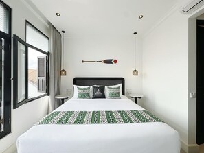 1 habitación, tabla de planchar con plancha, wifi y ropa de cama