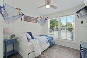 4 bedrooms, iron/ironing board, travel crib, WiFi