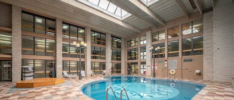 Indoor pool, a heated pool