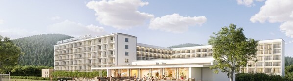 Overnatningsstedets facade