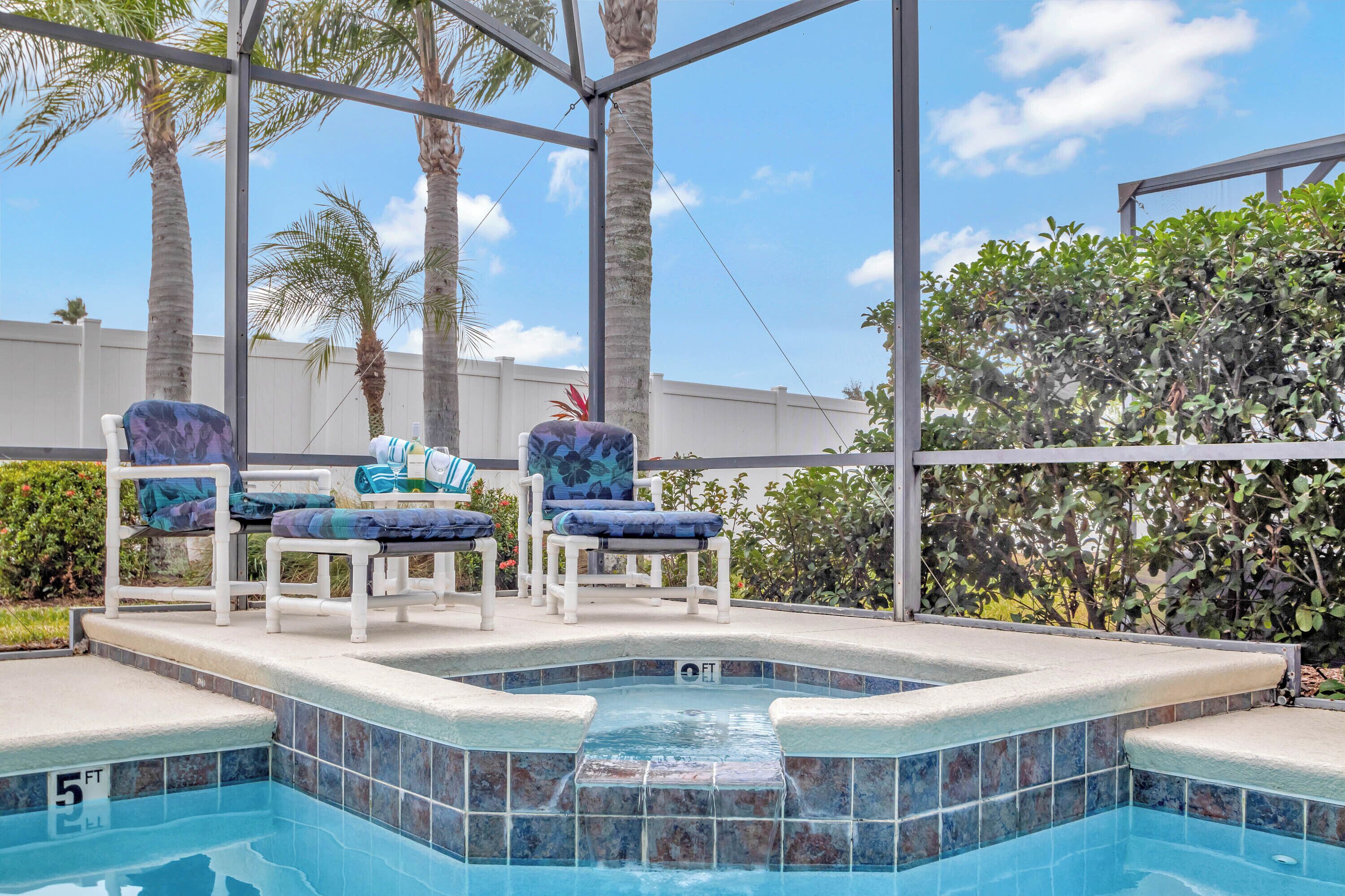 Een verwarmd zwembad