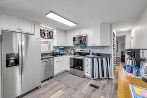 Microwave, oven, stovetop, dishwasher