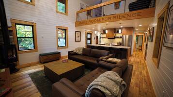 Smart TV, fireplace, video games