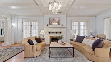 Smart TV, fireplace, video games, table football