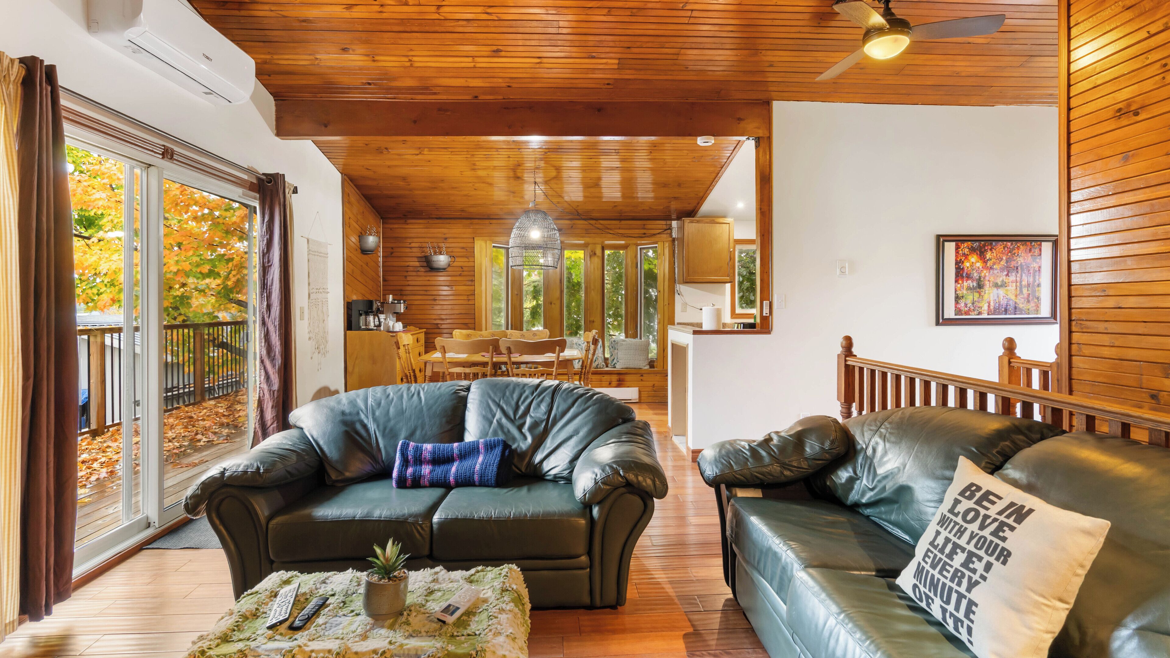 Smart-TV, Kamin, Bücher