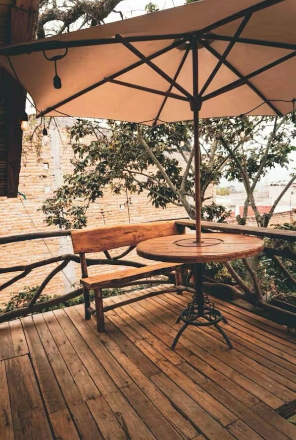 Chambre Confort, patio, vue lagon