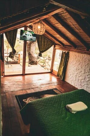 Chambre Confort, patio, vue lagon