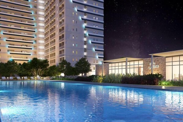Outdoor pool - Grass residence tower2 29th (Quezon City)
