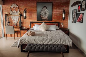 Departamento Deluxe, 2 habitaciones, vista a la ciudad | Tabla de planchar con plancha y wifi gratis 