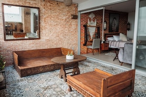 Deluxe Apartment, 2 Bedrooms, City View | Terrace/patio
