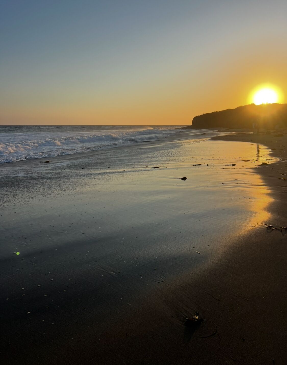 On the beach, sun loungers, beach towels