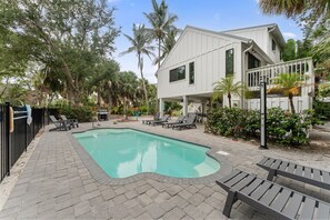 屋外プール、温水プール