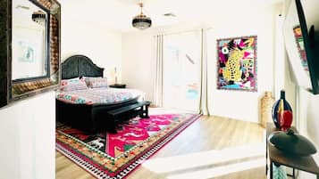 Desk, iron/ironing board, travel crib, WiFi