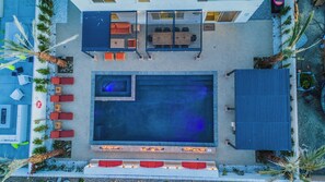 Terrace/patio - Private Resort Oasis - 7Br w/ pool, spa, fire pits (Coachella)