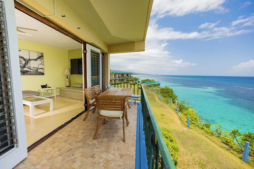 Carib Ocho Rios. Lifetime view. White sand beach. Unforgettable.