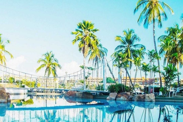 Outdoor pool, open 9:00 AM to 9:00 PM, sun loungers