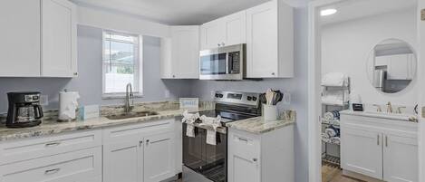 Microwave, oven, stovetop, dishwasher