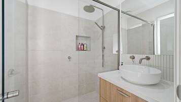 Shower, hair dryer