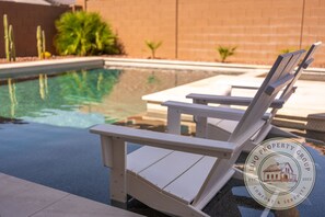 Piscine extérieure, piscine chauffée