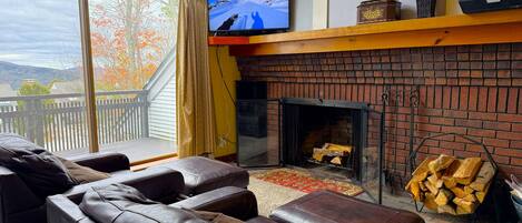 TV connectée, cheminée