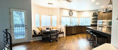 Microwave, oven, stovetop, dishwasher