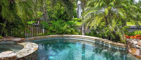 A heated pool