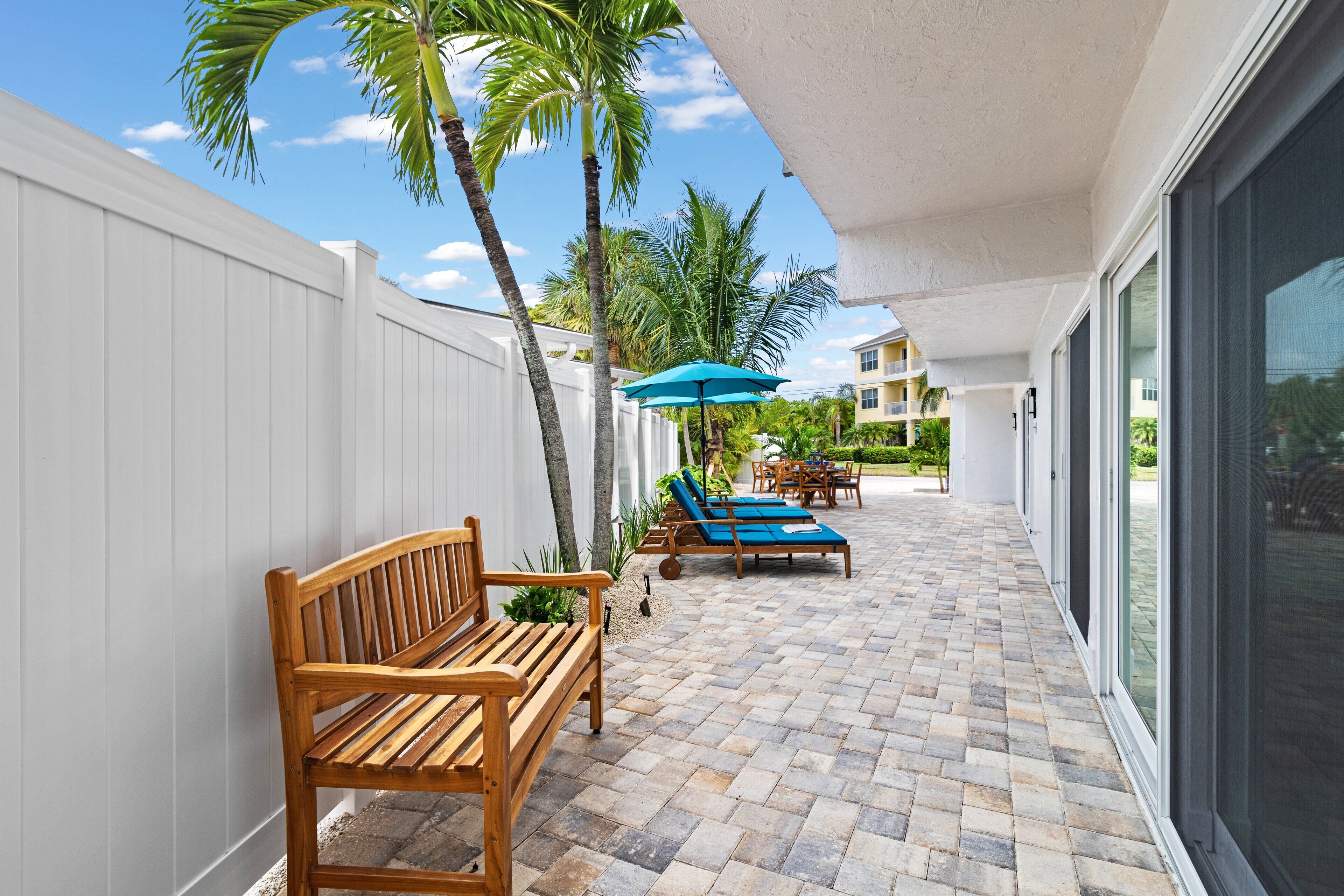 Back view of the patio area.