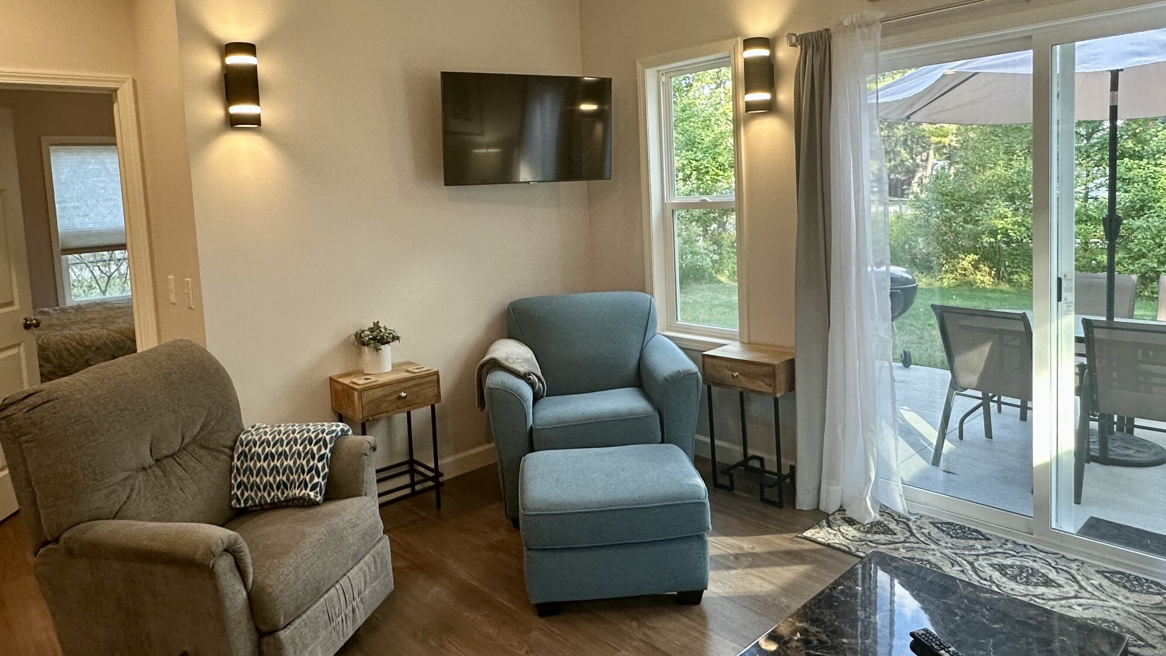 TV connectée, cheminée