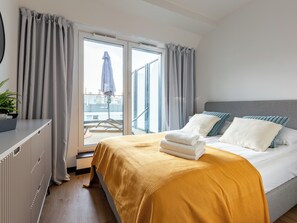 1 室のベッドルーム、アイロン / アイロン台、WiFi、ベッドシーツ