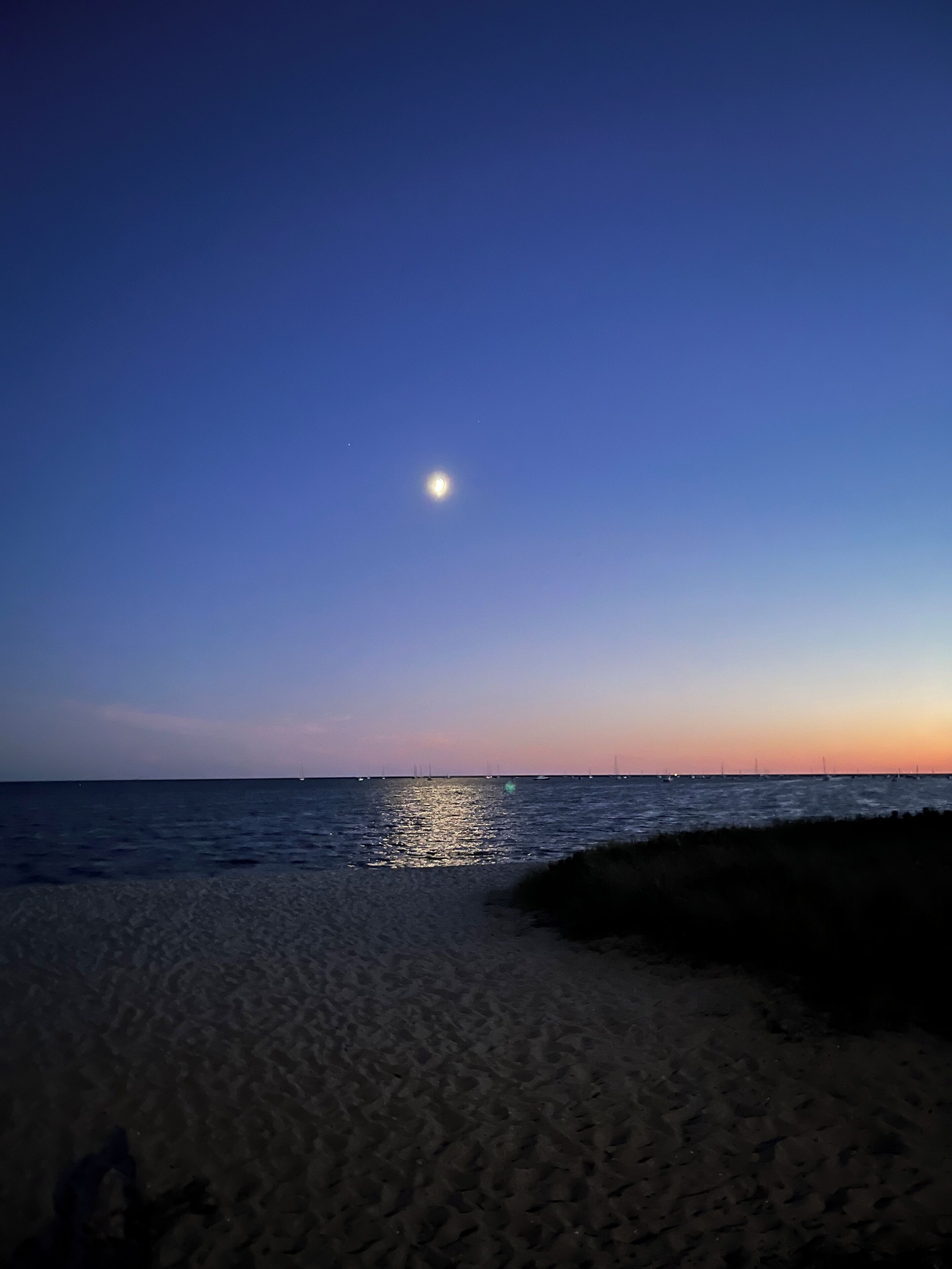 Keys beach at nite