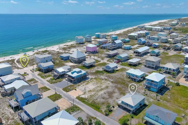 Gorgeous gulf view 3BR home just 200 steps from the beach!